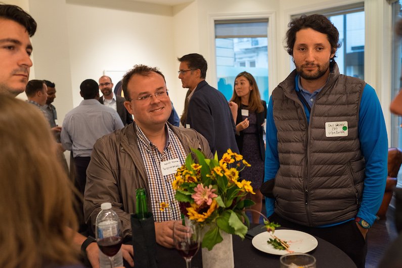 Javier Renom Portet (Center) shares his experience fostering startup culture among a distributed team.